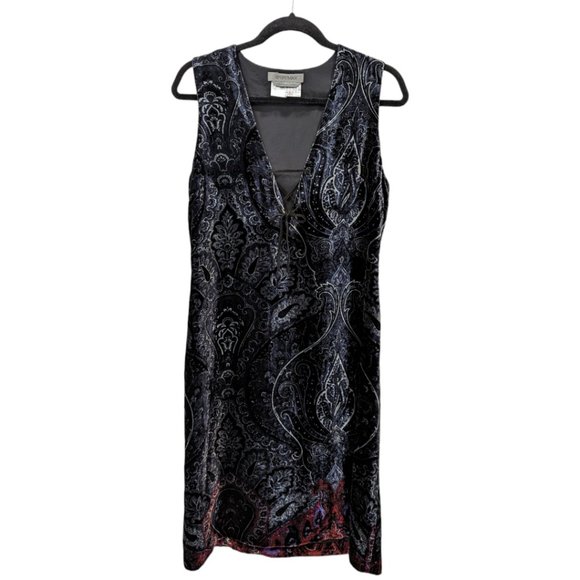 Sportmax Vintage Velvet Paisley Dress - Picture 1 of 7